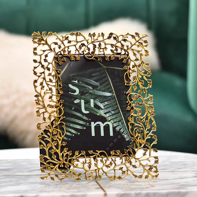 Nordic Light Luxury Photo Frame Creative Ornament Model Room Living Room Soft Decoration Hotel Decoration Home Accessories