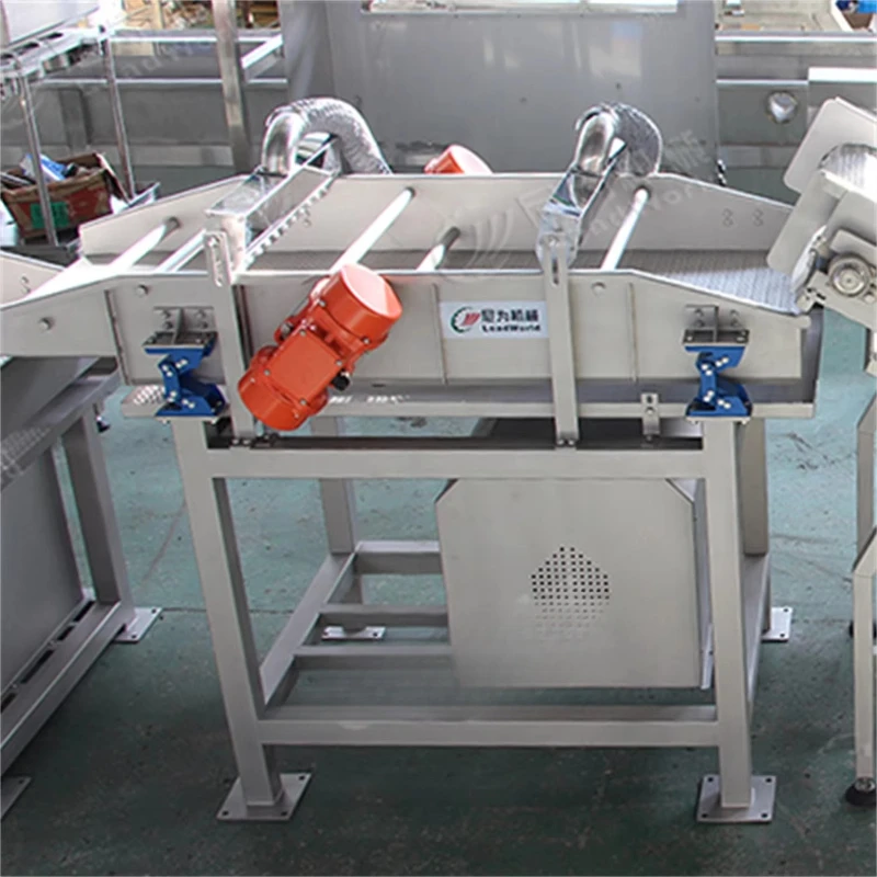 Food Packaging Bag Cleaning Vibrating Screen on High Temperature Bus Sterilization Production Line