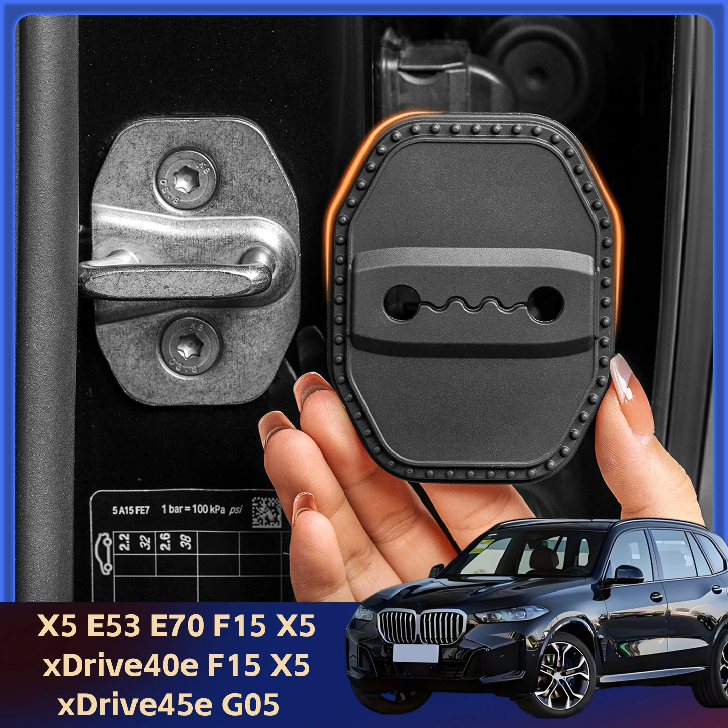 2/4Pcs Silicone Car…