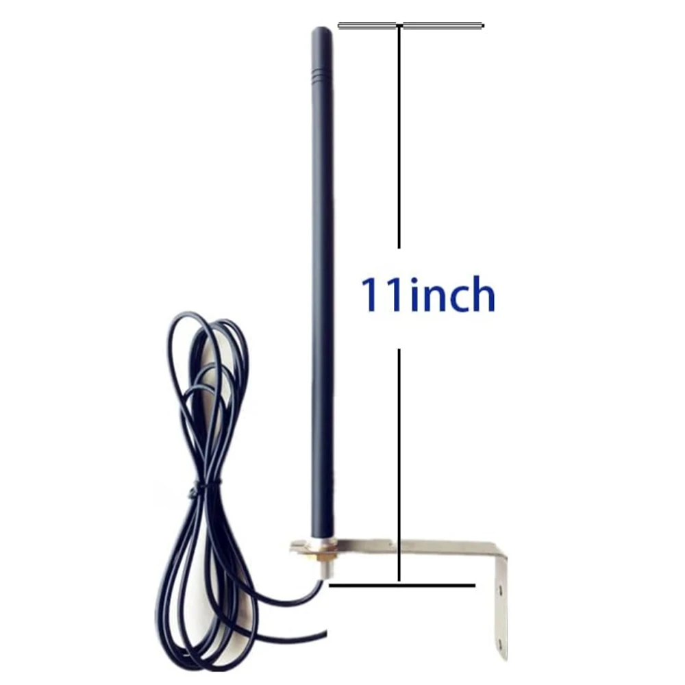 433mhz Mini High Gain Garage Door Electric Gate Opener Antenna with Stainless Steel Bracket & 9.8ft Cable