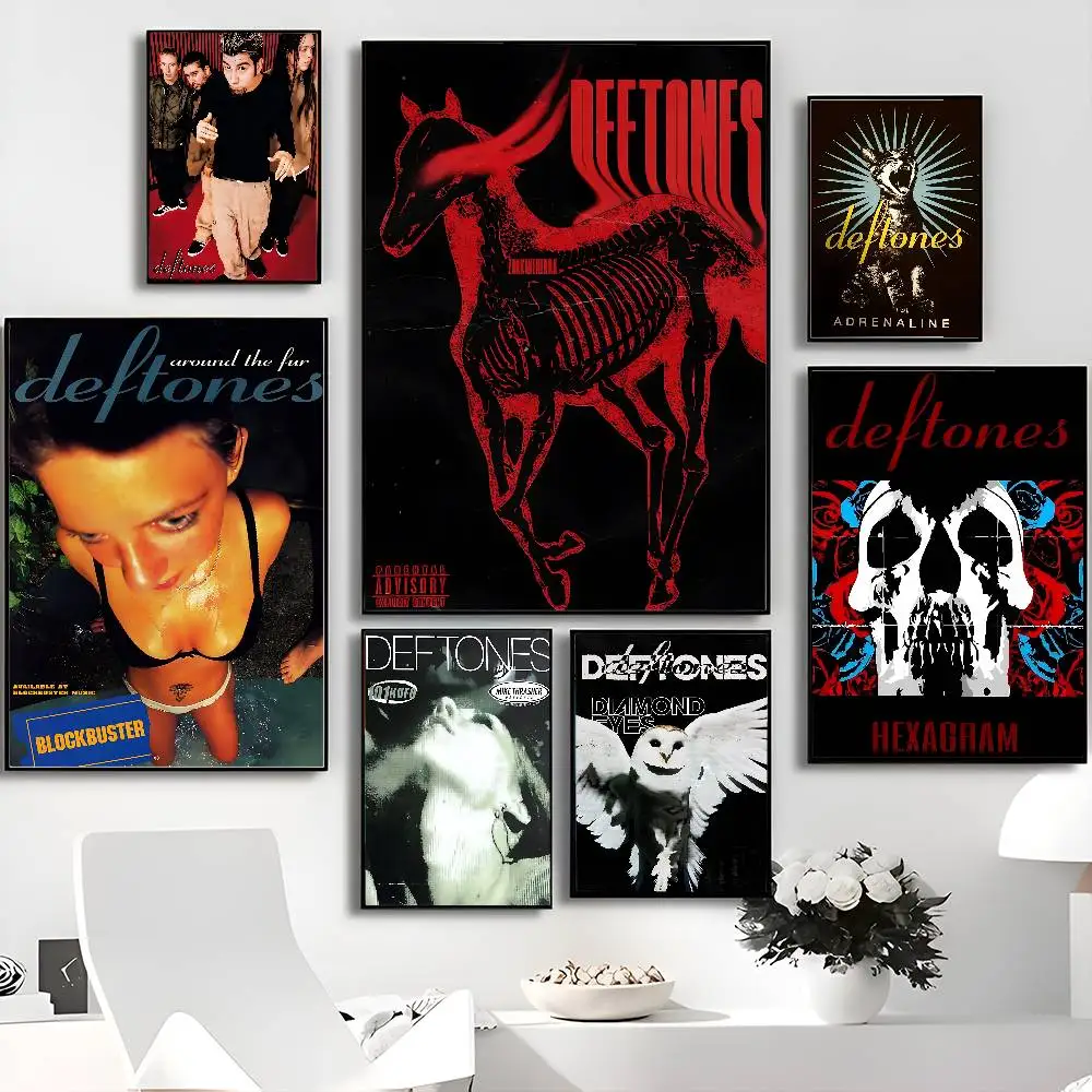 Alternative Metal Band Deftones Classic Vintage Posters HD Quality Wall Art Retro Posters for Home Room Wall Decor