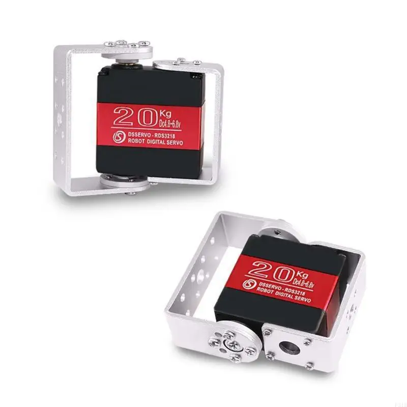 Nhiệm vụ nặng 180 độ đôi bánh răng kim loại servo Động cơ mô -men xoắn 20kg Bộ truyền động công nghiệp cho các ứng dụng robot
