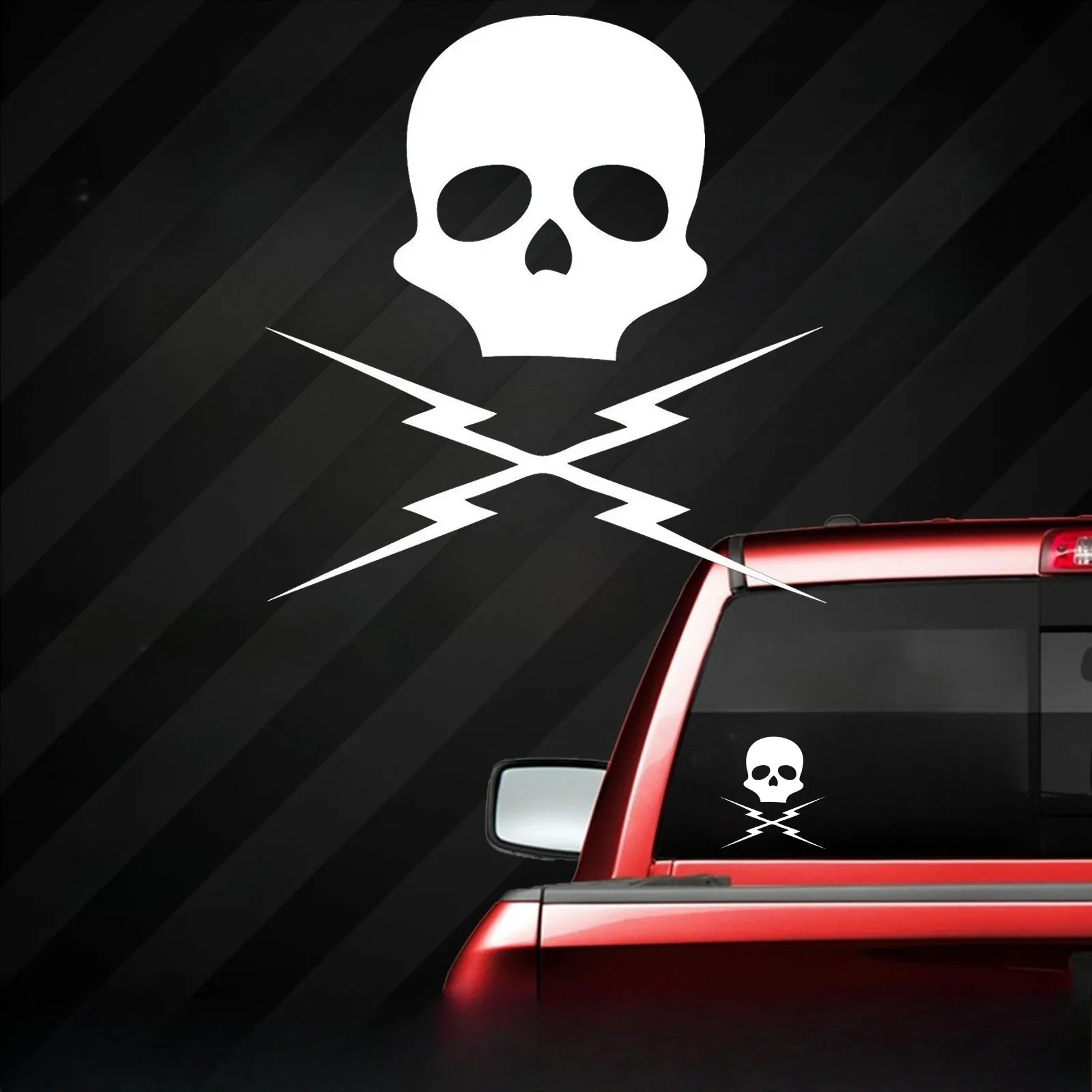 

Personality Adventure Death Proof Skull Car Stickers Waterproof Bumper Body Windshield Window Accessories Vinyl Decal Decoration