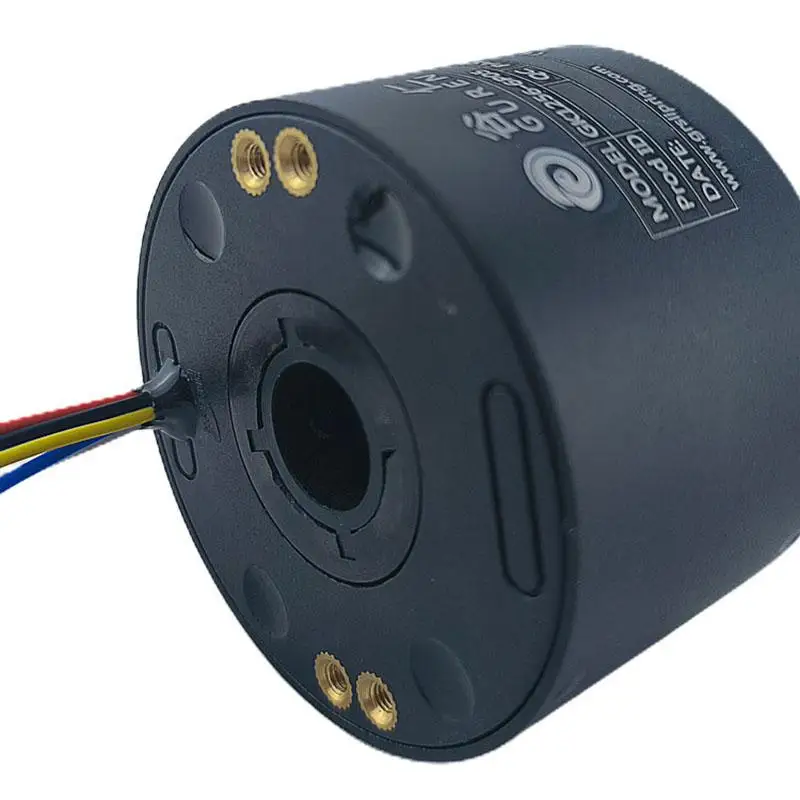 Through-Hole Conductive Slip Ring Precision Rotary Joint Collector Ring 6-Channel 5A Inner Diameter 12.7mm Hollow Conductive Rin