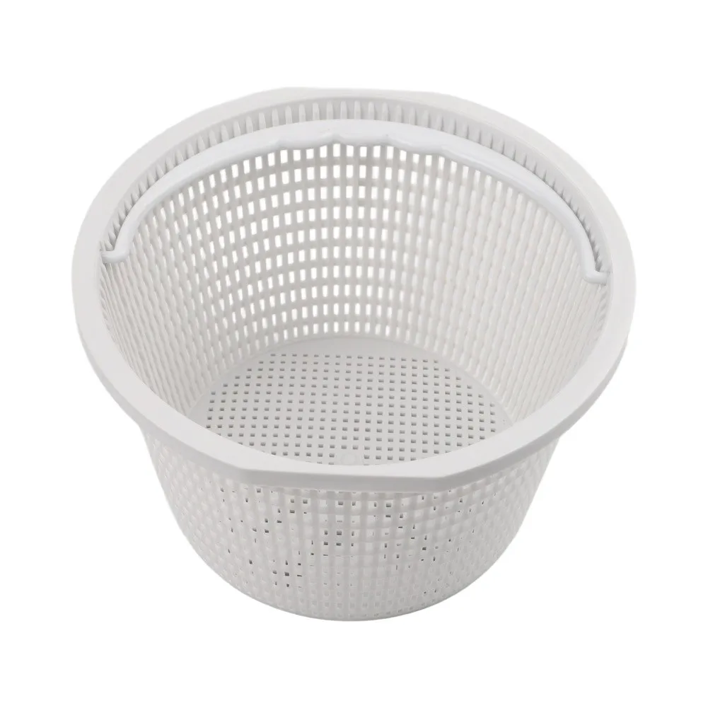 White Pool Skimmer Basket Multi-use Filtration Basket Tool Cleaning Tool Swimming Pool Strainer Clog Resistant Mesh