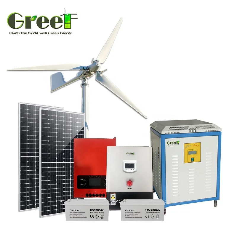 Wind and Solar Panel Complete Kit 5000w Power Solar Energy 5kva 6kva 8kva 10kva Hybrid Solar System With Long Warranty