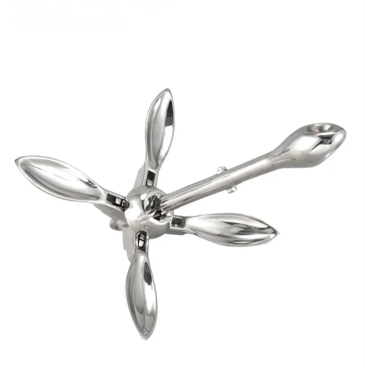 Stainless Steel 316 Umbrella Anchor Folding Anchor Ship Small Retractable Hardware Accessories for Yachts