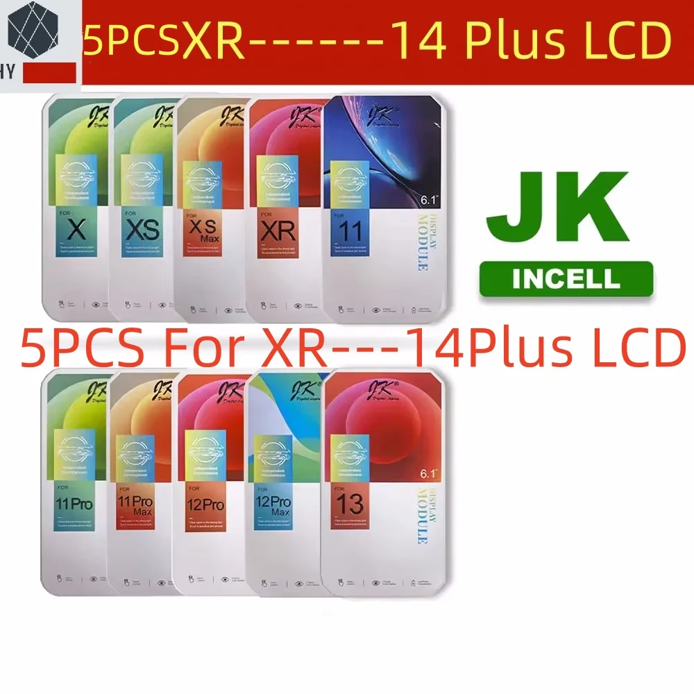 

5PCS JK LCD For iPhone X XS XR 11 11ProMax 12 12ProMax 13 LCD Display Touch Screen Digitizer Replacement Parts No Dead Pixel