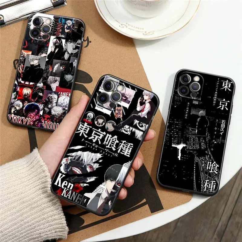 

Tokyo Ghoul Anime Ken Kaneki Phone Case For Apple iPhone 16 15 14 13 12 11 Pro Max XR XS Max 8 Plus SE2 Back Cover Silicone Case