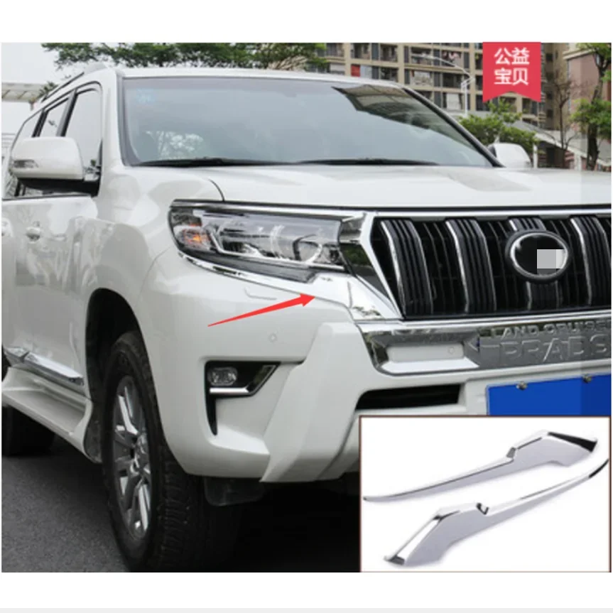 

Подходит для 2020 Toyota Land Cruiser Prado отделочная лента фары 3,5 рама фары модифицированные блестки