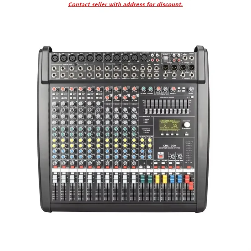 CMS1000-3 10 Channel Professional Digital Audio Music Mixer With BT Effects Processor Connected Karaoke DJ Audio Mixer