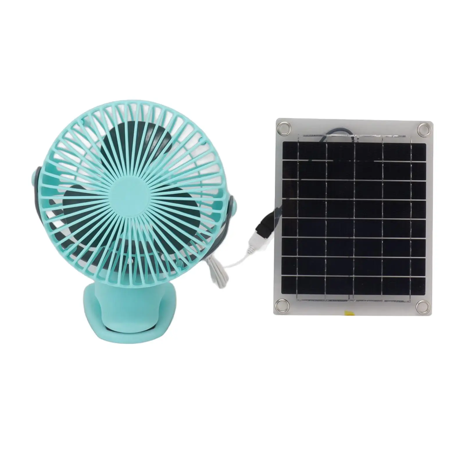 Solar Powered Fan Brushless Motor Personal Desk Fan for Office Home Dorm