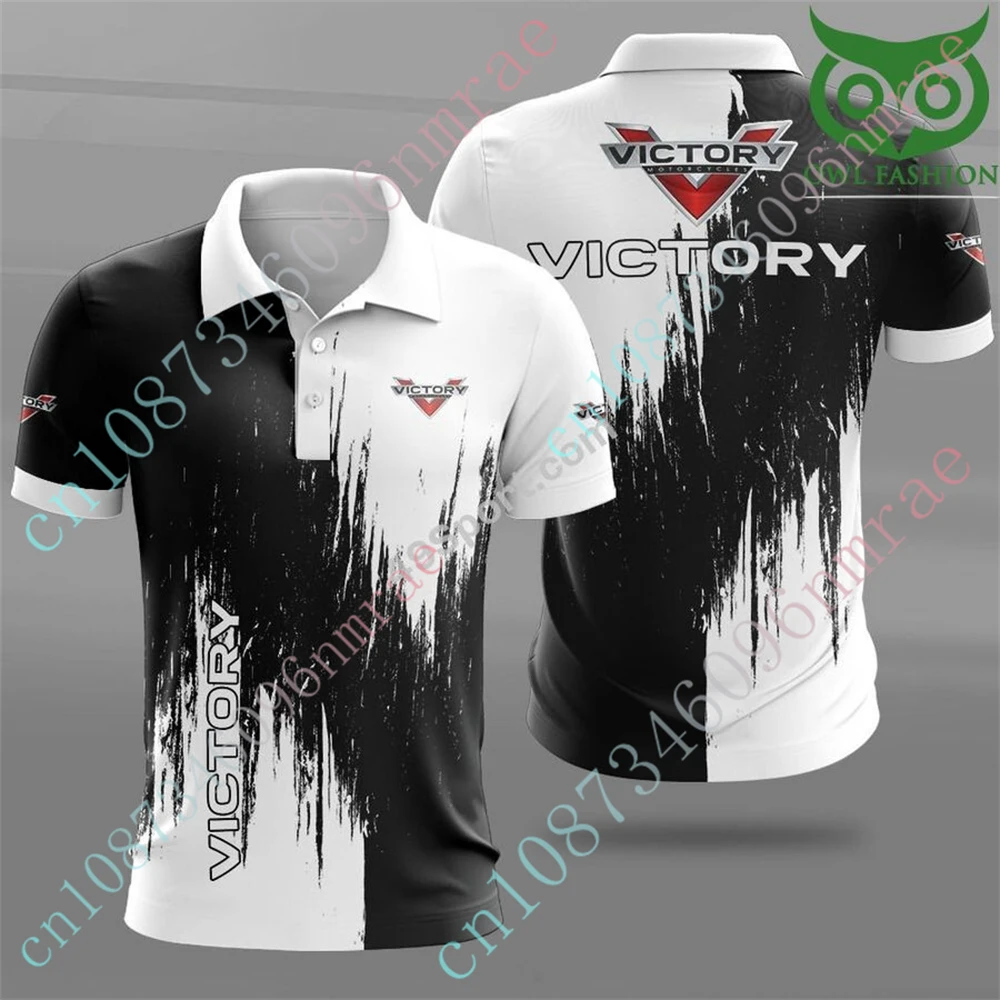 

Victory Clothing Unisex Short Sleeve Top Anime T Shirt For Men Casual Golf Wear Harajuku Polo Shirts And Blouses Custom Logo