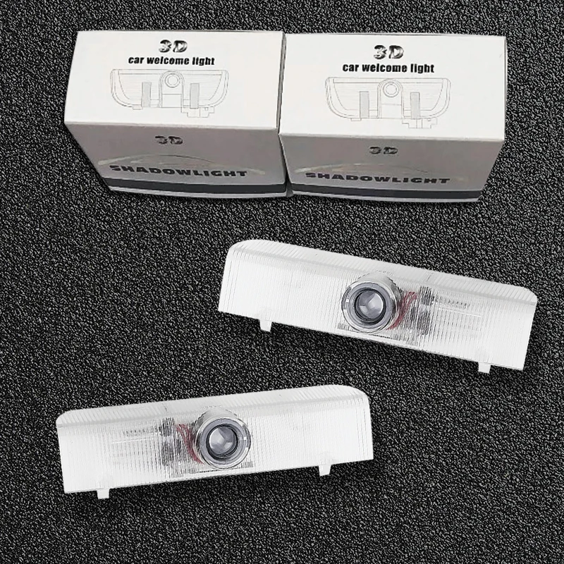 2 Stück/Set Auto-LED-Logo-Türbeleuchtung Laser-Projektor Geisterlampe Willkommenslicht für Renault RS Koleos Laguna Megane Latitude Talisman