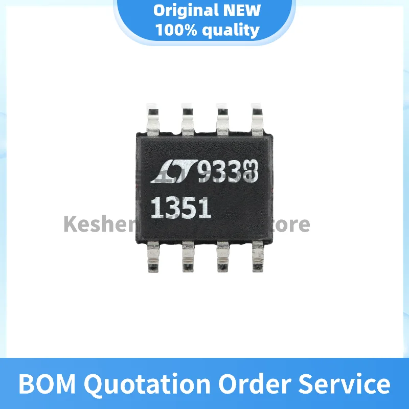 Brand new original spot LT1351CS8#PBF 1351 integrated circuit IC package SOP8 250uA/ 3MHz/ 200V/us Operational Amplifier