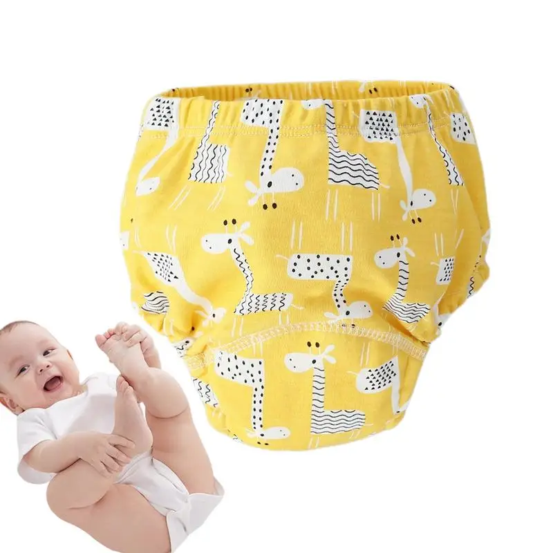 Respirável algodão Potty Training Underwear, Absorvente Reutilizável, à prova d'água, Criança, 6 Camadas