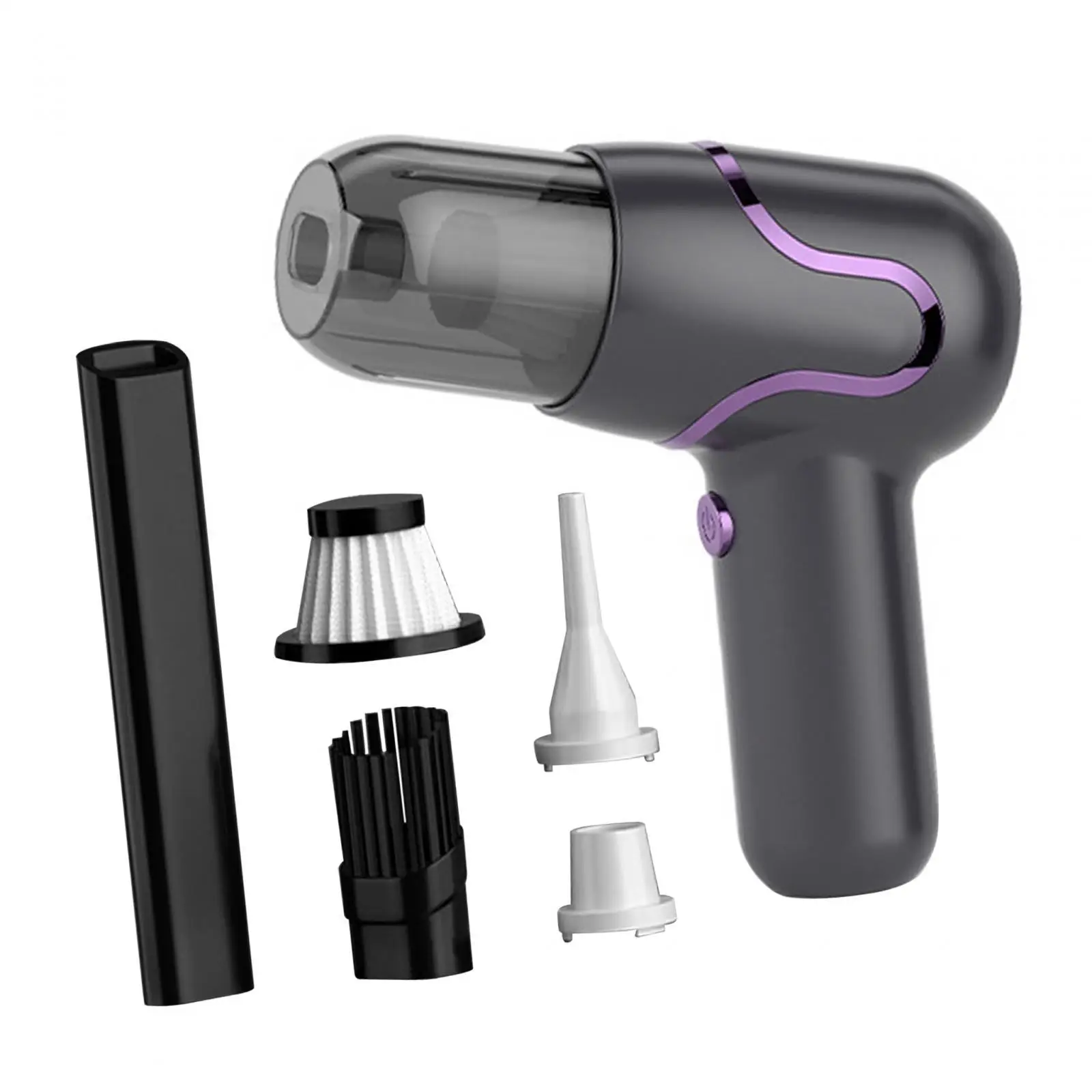 Mini bezprzewodowy samochodowy odpylacz 15x14cm Uniwersalny do laptopa samochodowego