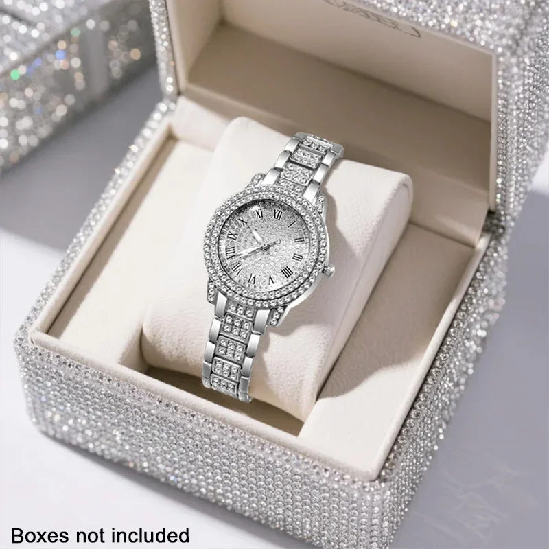 3-piece ladies' premium quartz watch, a gift for family and friends, upscale and elegant with a sophisticated touch