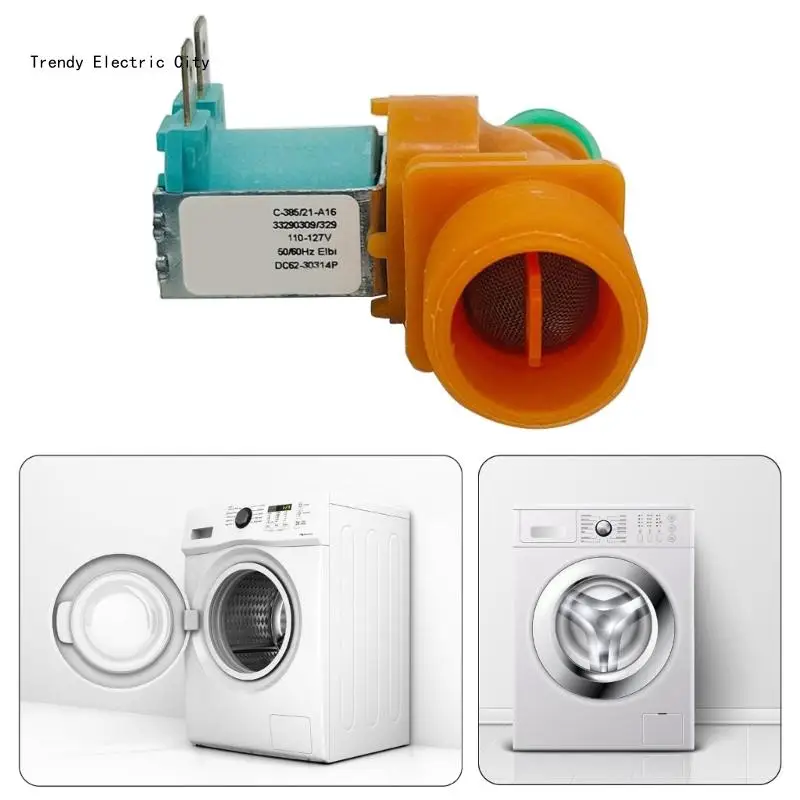 DC62-30314K Washing Machine Water Inlet Valves Hot Water Valves Replacement for 33290340 WA40J3000AW WA40J3000AW/AA R9CD