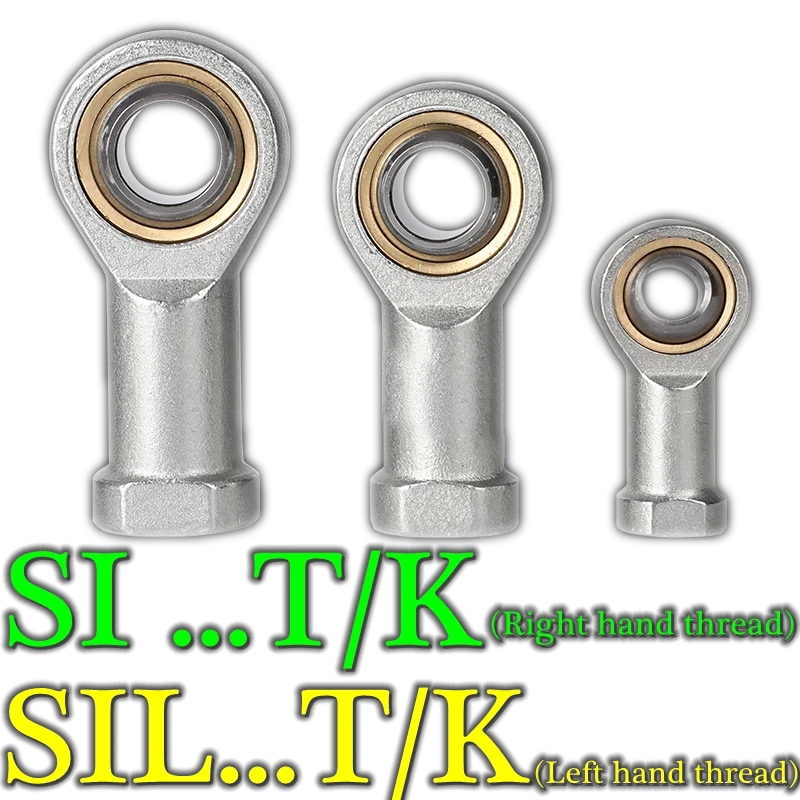 Rod Ends Joint Bearing SI5T/SI6T/SI8T/SI10T/SI12T/SI14T/SI16T/SI18T/SI20T/T/K Female Thread Metric Spherical