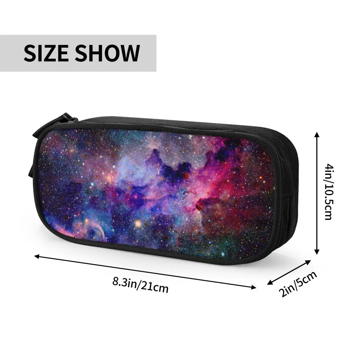 Galaxy Pencil Cases Classic Space Star Galaxy Pen Holder Bag Student Large Storage Students School Zipper Pencilcases