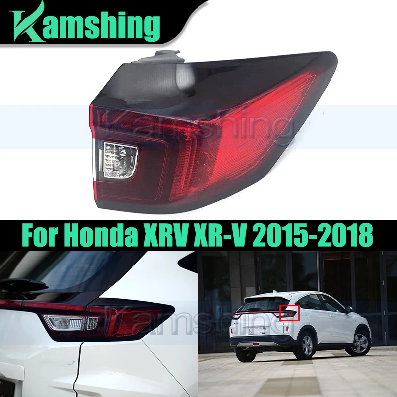 

Car Rear Bumper Taillight For Honda XRV XR-V 2015-2018 Outer Taillamp Turn Signal Lamp Rear Brake Light Reverse Light