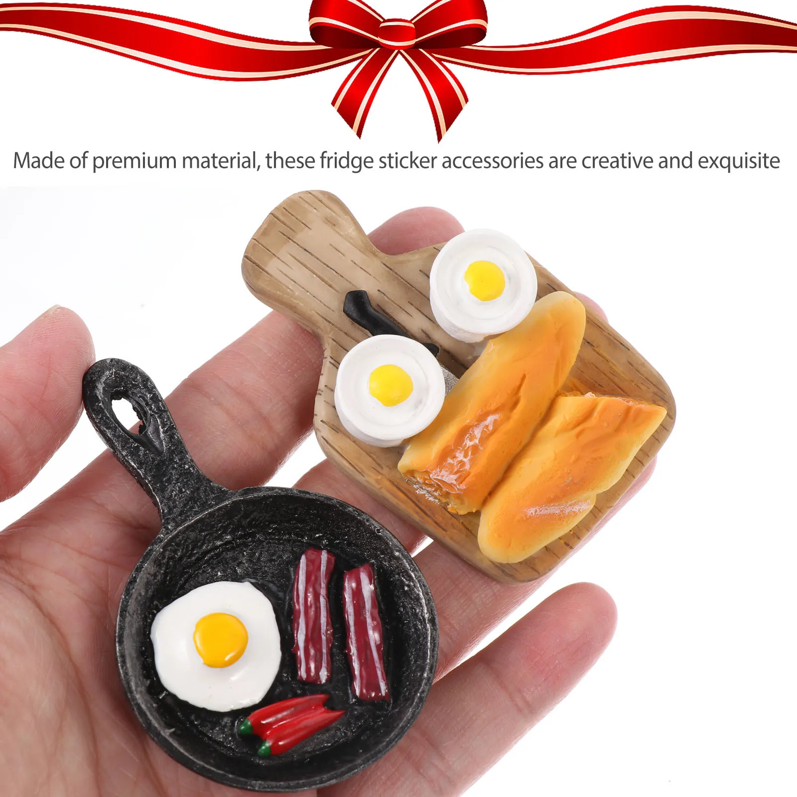 

5Pcs Cartoon Food Refrigerator Magnets Magnetic Stickers Kitchen Decor Photo Holder Creative Fridge Gifts Fridge Sticker