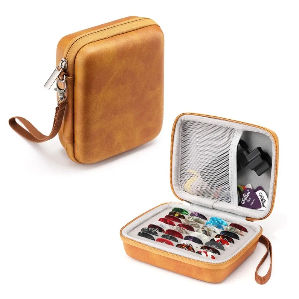 Anti-poussière étanche plectres de guitare stockage cadeaux plectres de guitare sac de rangement plectre étui porte-crochets de guitare sac de plectres de guitare