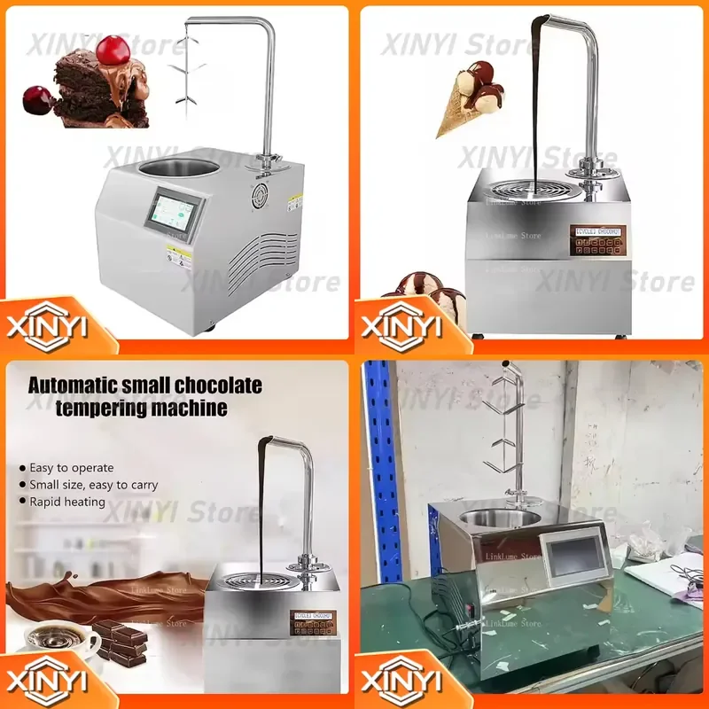2025 New Small Chocolate Making Machine for Cocoa Bean Chocolate Tempering Melting and Refining