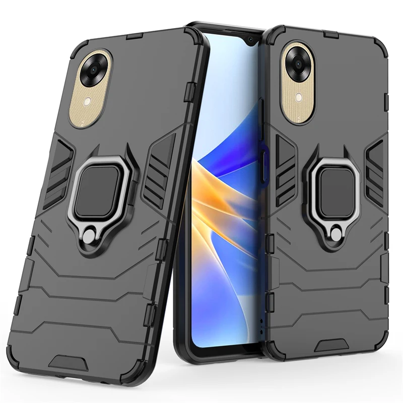 Phone Case For OPPO A17K Cover For OPPO A17 A17K Capas Shockproof Phone Bumper Armor Magnetic Holder Case For OPPO A17K Fundas