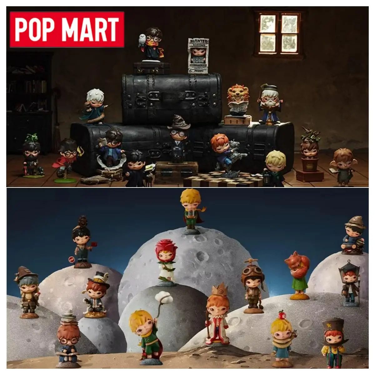 POP MART Hirono Harry Potter Hirono Seria Mały Książę Zabawki w Pudełku Niespodziankowym Mystery Box Figurka Akcji Model Niespodzianka Prezent