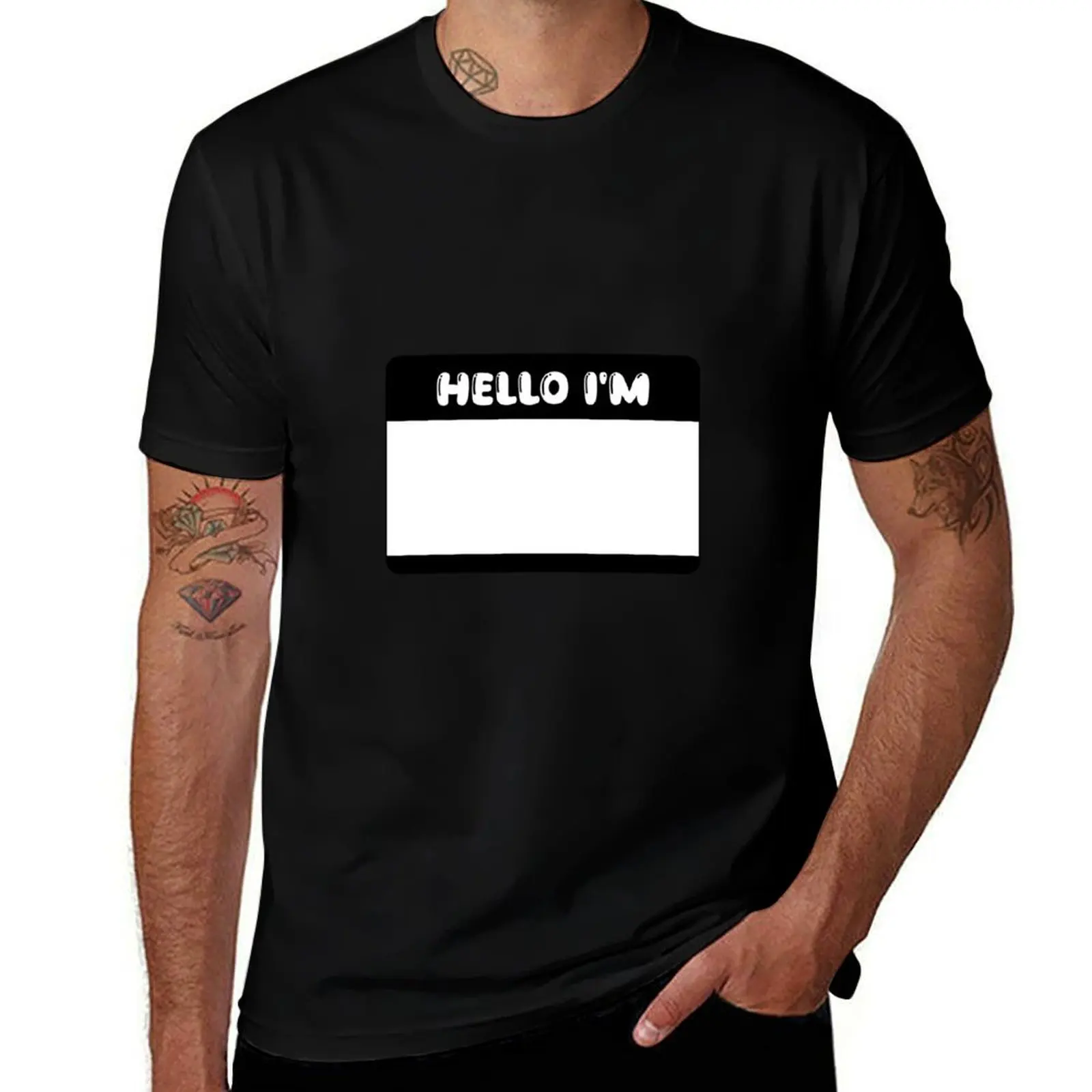 

Hello I’m T-Shirt summer top animal prinfor boys Personalized t-shirt mens clothes