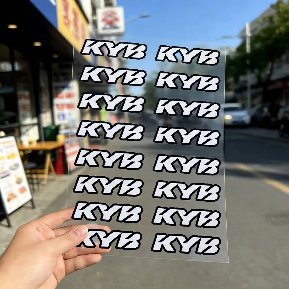 FOR KYB RACING Long Lasting Waterproof Reflective Sticker Scratch Conceal Fit Motorcycle Car Helmet Fridge Water Cup Decals