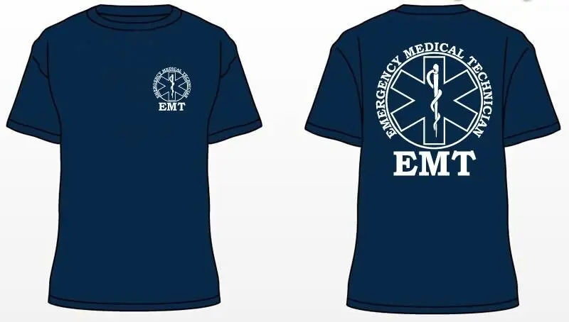 Star of Life Medical Symbol EMT Paramedic T-Shirt 100% Cotton O-Neck Summer Short Sleeve Casual Mens T-shirt Size S-3XL