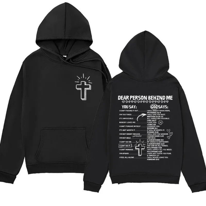 

Christian Living Proof of A Loving God Funny Hoodie Men Jesus Bible Verse Vintage New in Sweatshirts Winter Oversized Pullover