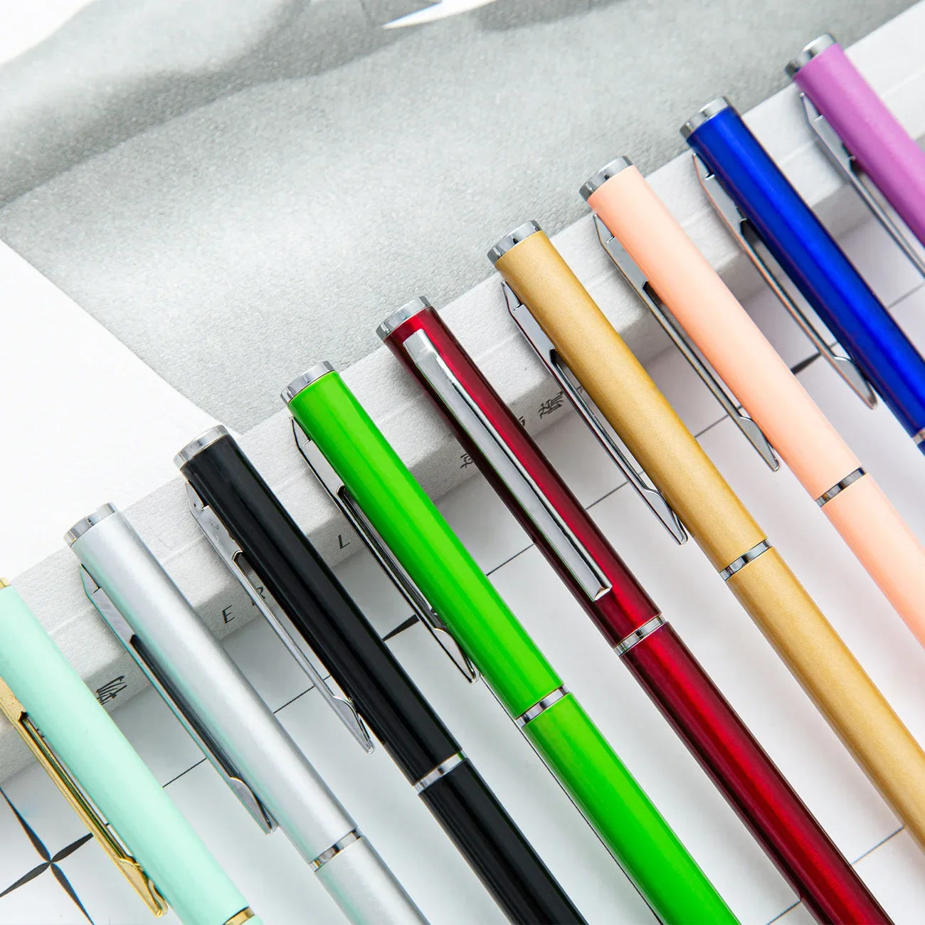 

50PCS Metal Gaoshi Xiaoxihua Pen In Stock Xiaogaoshi Ballpoint Pen Hotel Multi Color Pen