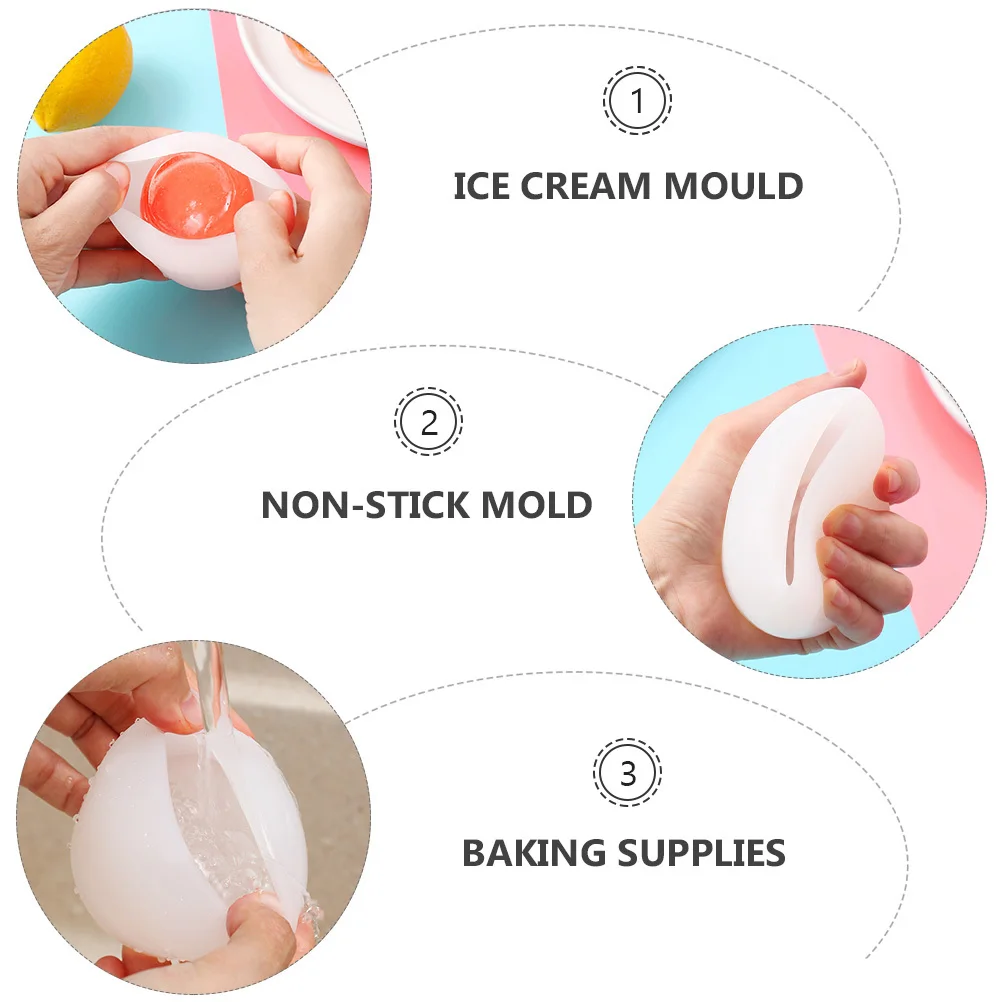 

2Pcs 3D Rose Silicone Mold DIY Cake Chocolate Ice Cream Mold Non-Stick Baking Supplies Ice Cream Mould Baking Supplies
