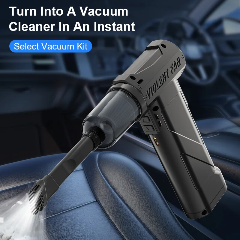 พัดลมเทอร์ไบน์ทรงพลัง 990,000 รอบต่อนาที, เครื่องดูดฝุ่นไร้สาย, มอเตอร์ไร้แปรงถ่านความเร็วสูง, เครื่องเป่าหิมะไฟฟ้า, ไฟ LED