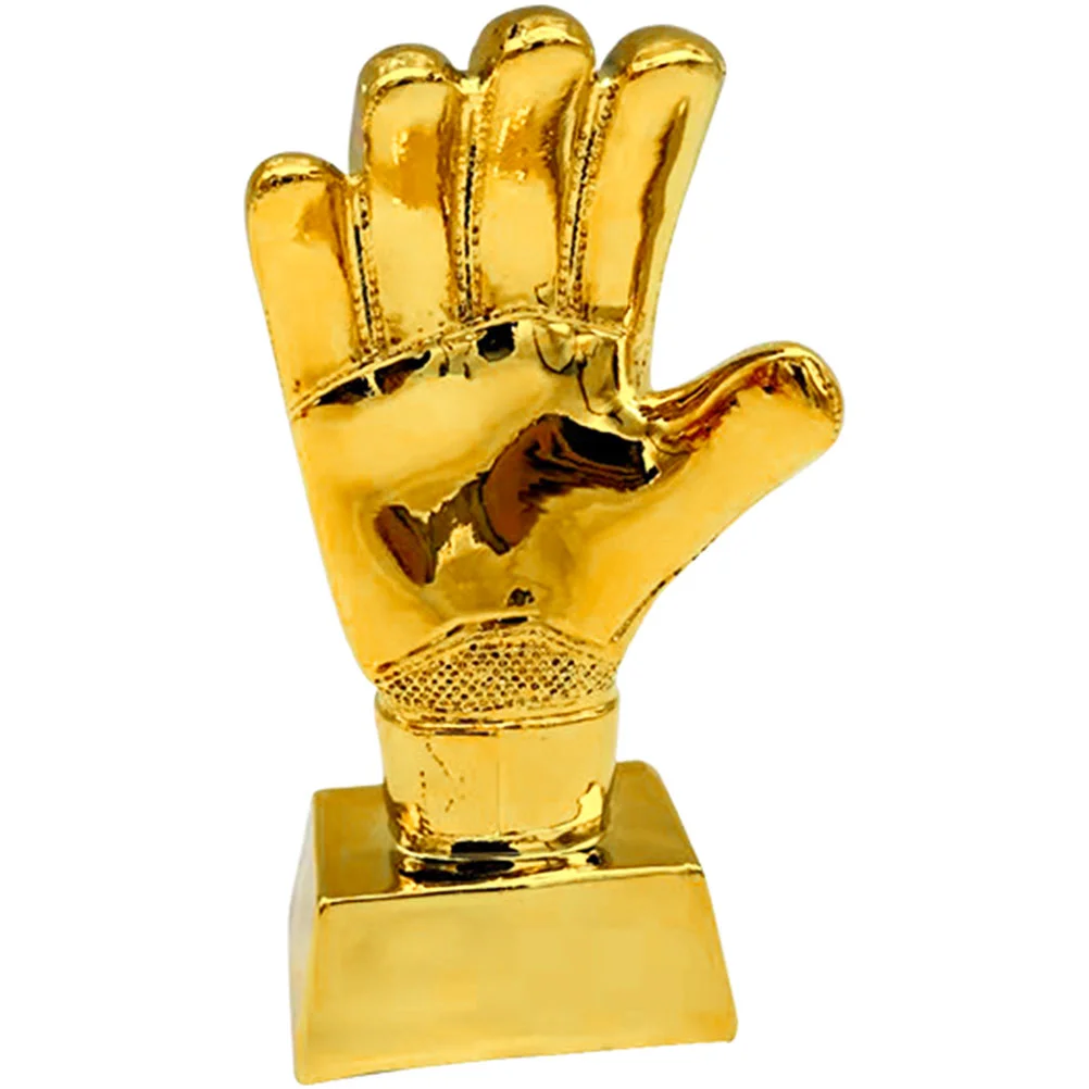 Football Glove Trophy Soccer Decorative Wear Resistant Microphone Match Compact Award Abs School Child