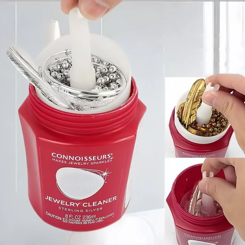 Gold & Silver Jewelry Cleaning Water - Tarnish Oxidation Remover, Safe Stain Remover, Non-Damaging Jewelry Maintenance