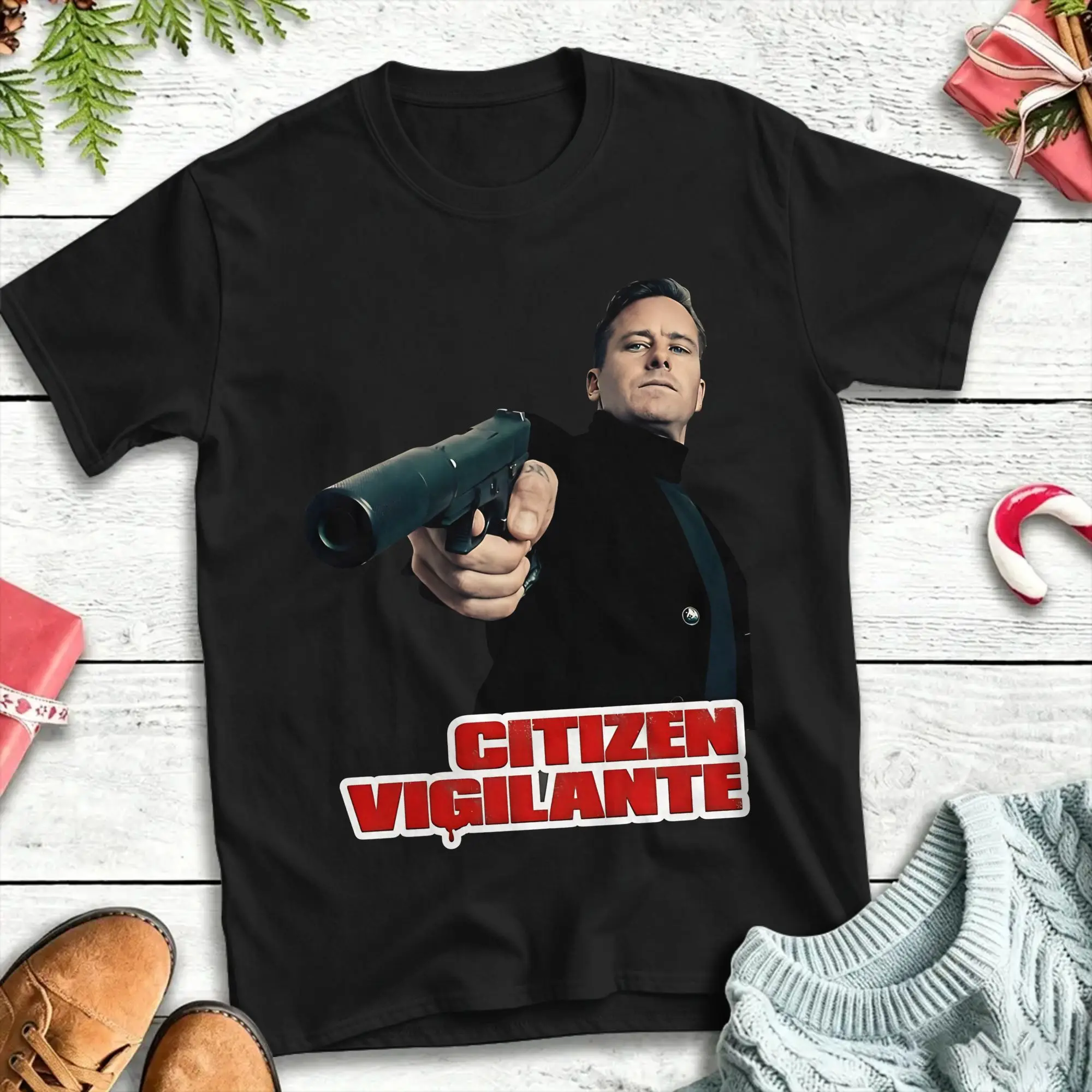 Citizen Vigilante T Shirt Men  Streetwear T Shirts Summer Crew Neck Trending Tee Shirt Pattern Oversize Tops