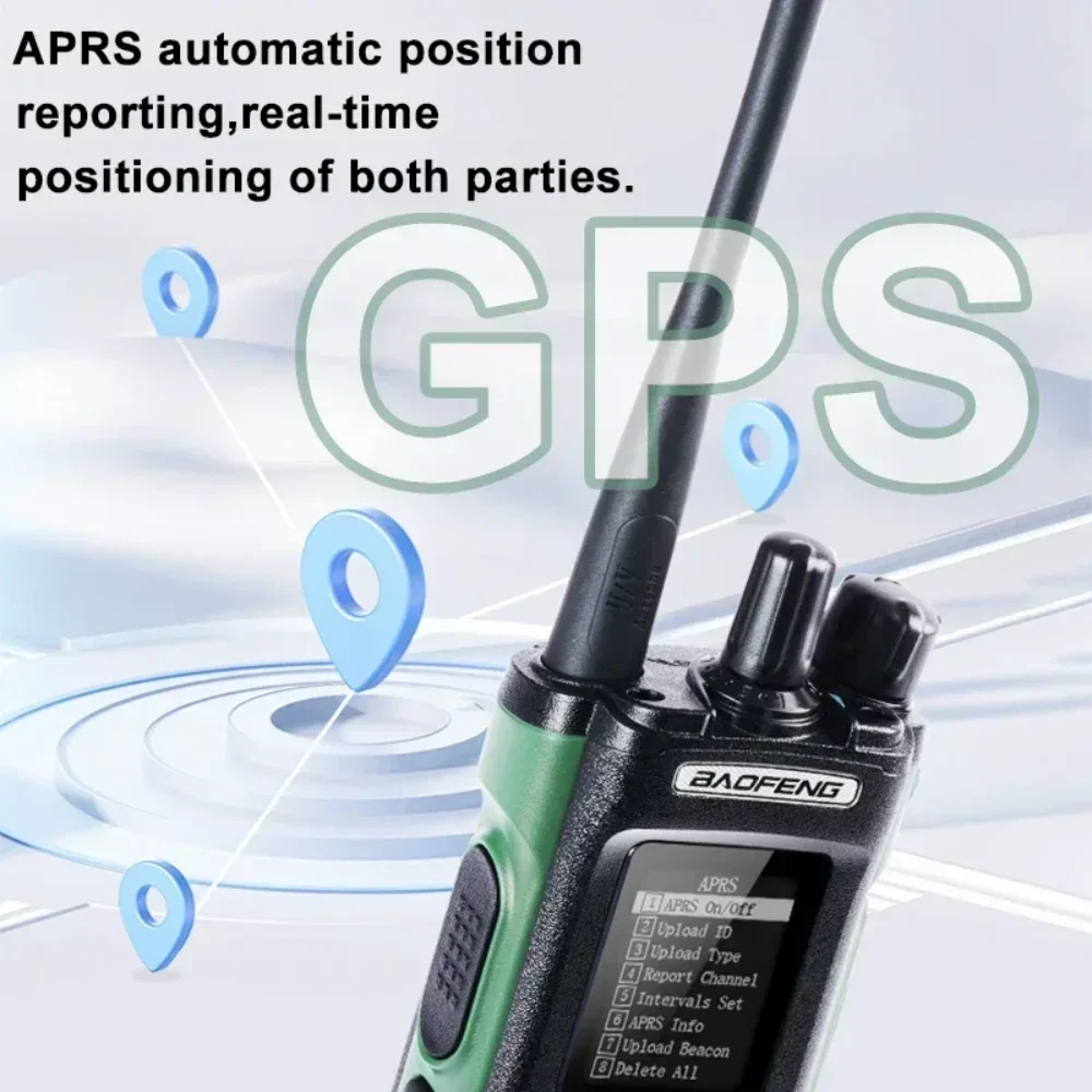 Новая рация BAOFENG DM32 DM-32 DMR Цифровое радио GPS 10 Вт Многодиапазонная беспроводная частота копирования USB-C SMS UV32 Ham 2 WayRadio