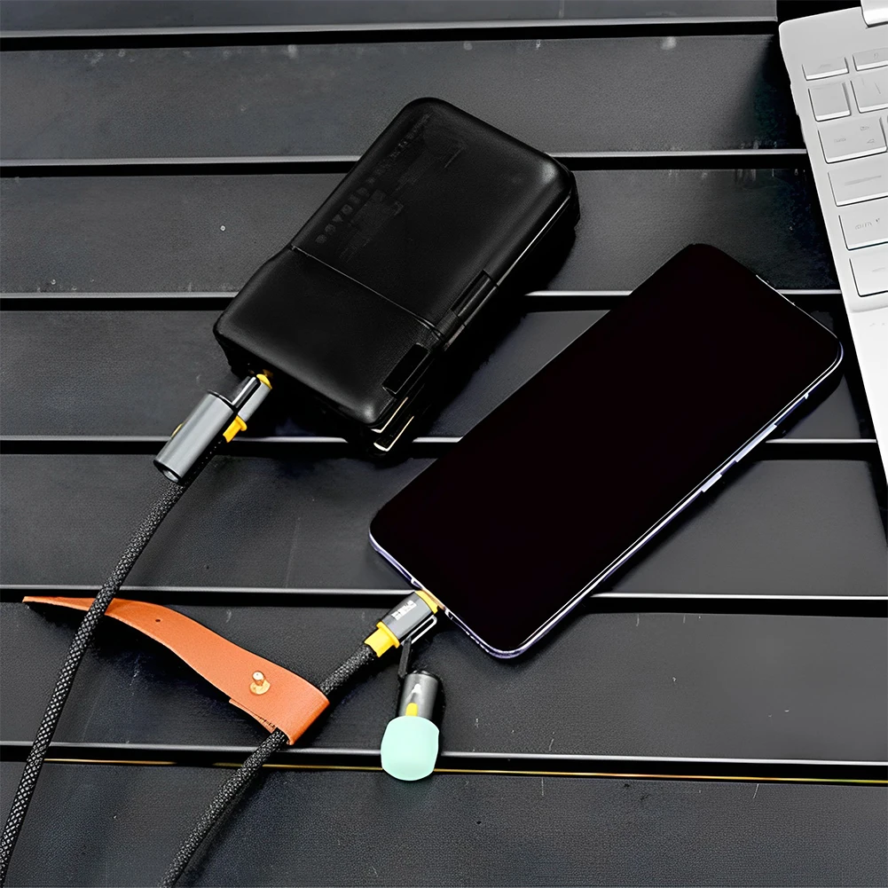 

Кабель USB-C 240 Вт в оплетке с подсветкой и LED-индикатором, для быстрой зарядки, для кемпинга и освещения на открытом воздухе