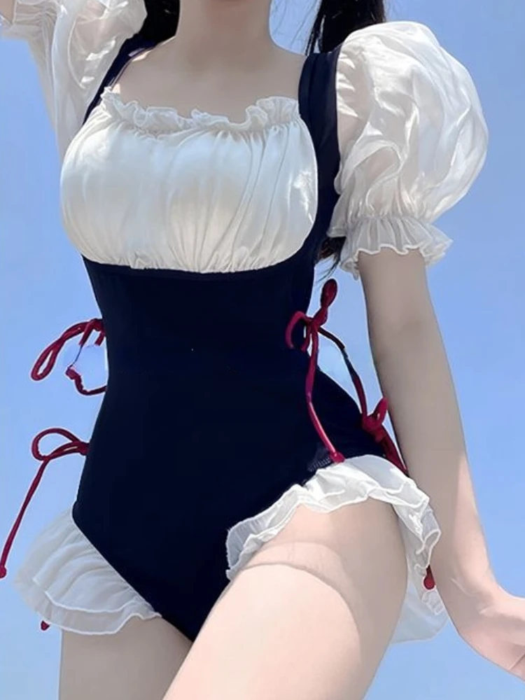 

Cover-ups Women Lace-up Ruffles Creativity Delicate Sexy Beach Ladies Sweet Swim Simple Holiday Fashion Popular Casual Classics