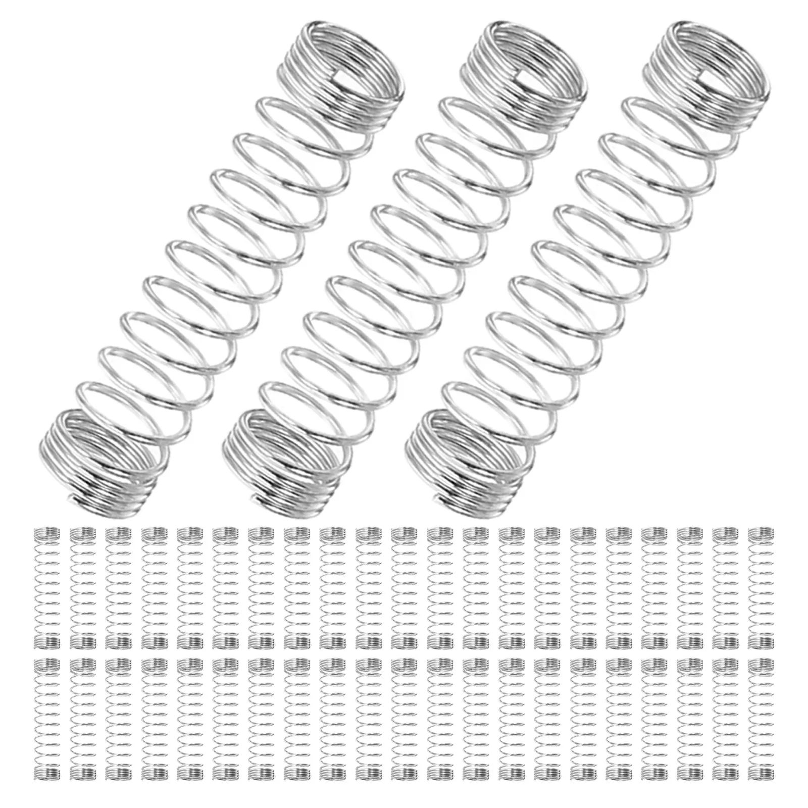 

100Pcs Ballpoint Pen Spring Stainless Steel Small Compression Springs for Pen Refill Writing Accessories School