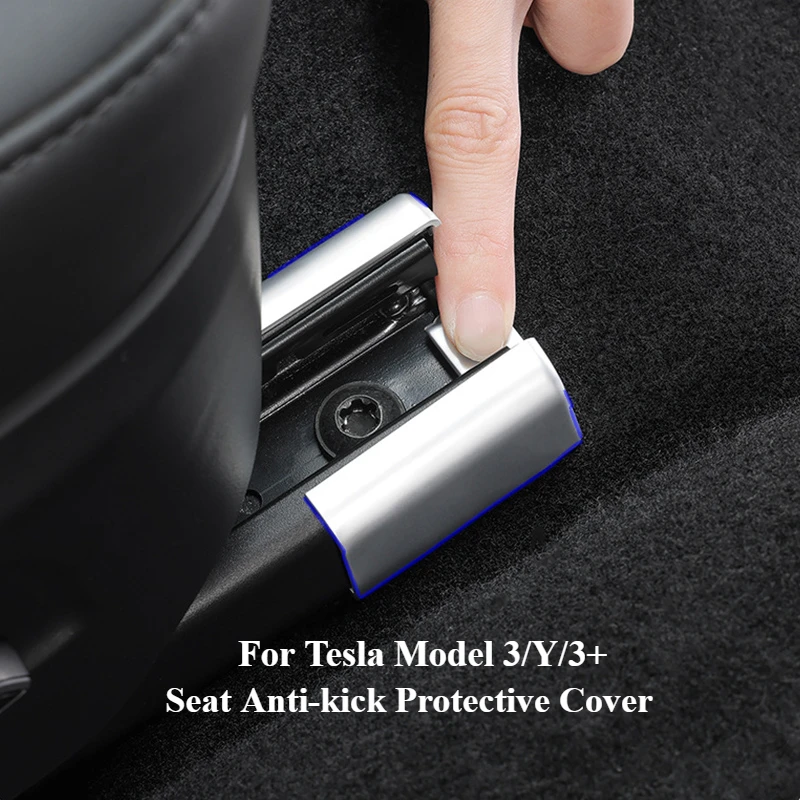 1/4/8 stücke Für Tesla Modell 3/Y/3 + Highland 2024 Sitz Anti-kick Schutzhülle Schienen anti-kollision Gummi Stecker Kappe Zubehör