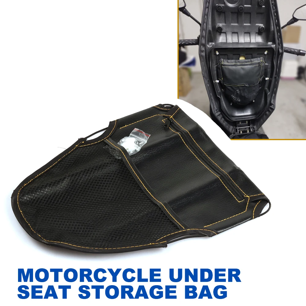 Sac de siège de moto étanche avec fermeture éclair, accessoires de siège, rangement sous le siège, sacs à outils en poudre, pièces, SYM Prévention