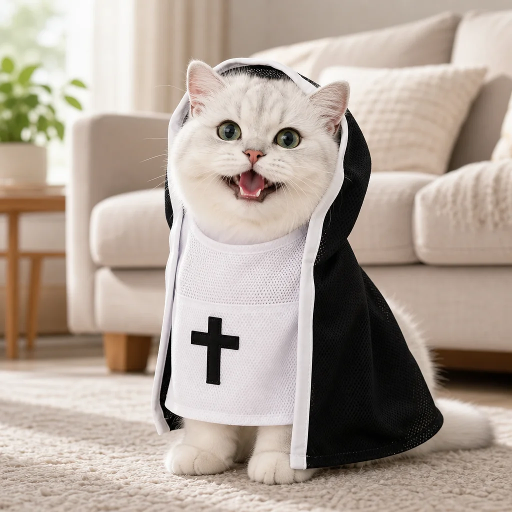 Sommerkostüm für Haustiere, atmungsaktives Outfit für kleine und mittelgroße Hunde und Katzen, elastisch, bequem, Halloween-Cosplay, lustiges Design – Detail 3