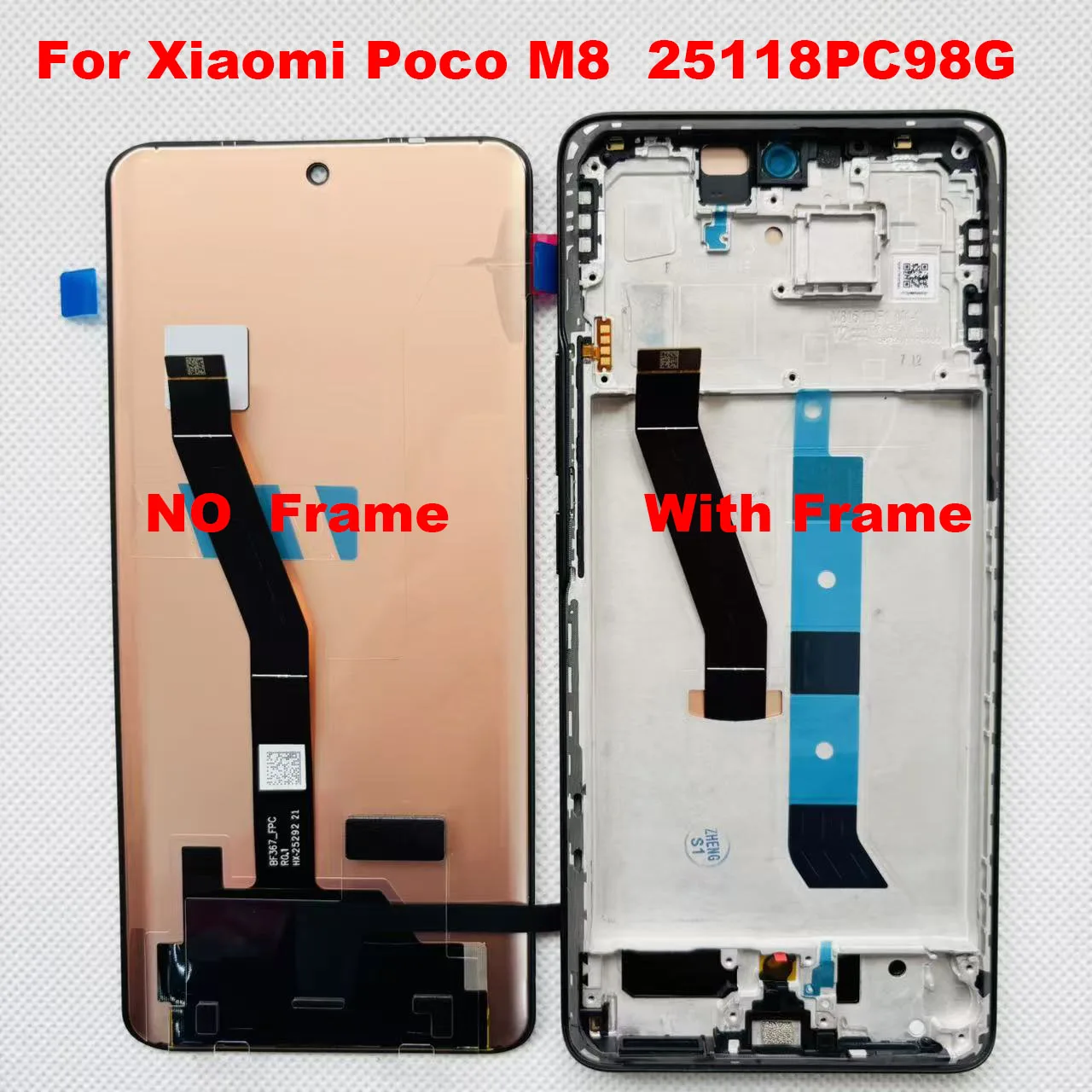 Tela AMOLED Original de 6.83" para Xiaomi Poco M8 Pro 5G 2510EPC8BG, Display LCD com Touch Digitizer para Xiaomi Poco M8 25118PC98G
