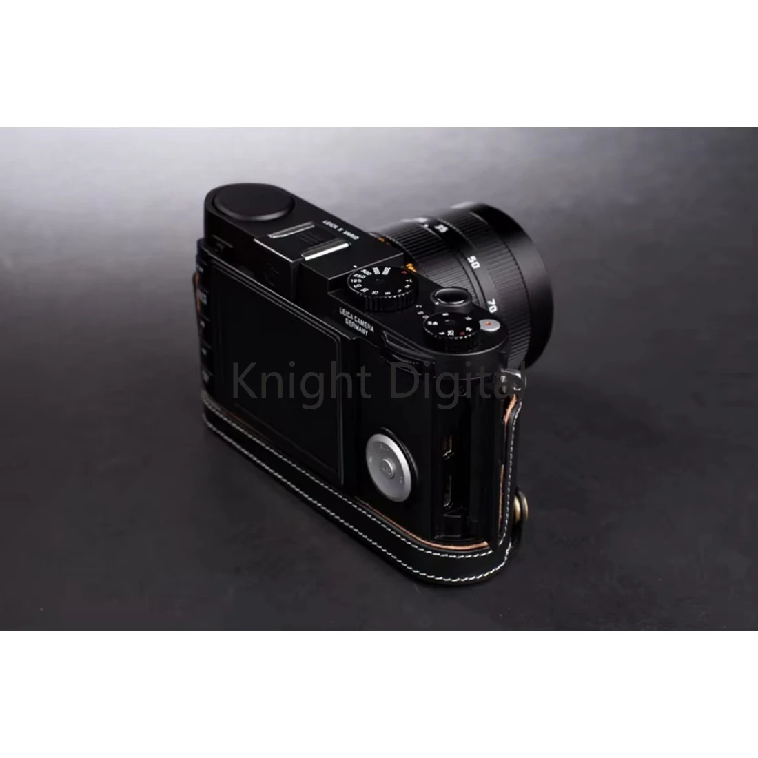 حقيبة جلد البقر الأصلي كاميرا الجسم نصف حافظة لهاتف Leica X XV Vario Mini M Typ113 حافظة قاعدة واقية كامميلرا ريين كورفير